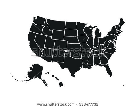 450x358 Vector Map Of Us