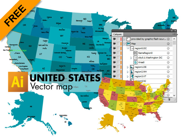 630x473 3 Free Vector Maps Of United States