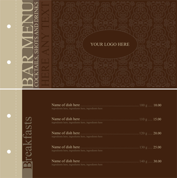 597x600 Europeanstyle Lace Pattern Vector Menu Templates Free Vector 4vector