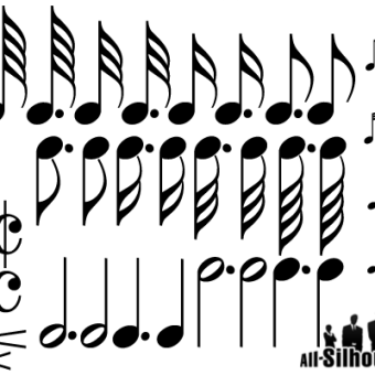 340x340 Vector Music Symbols 123freevectors