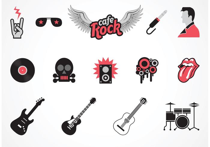 700x490 Vector Rock Music Symbols