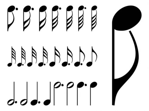 518x386 19 Vector Music Symbols Images
