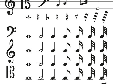 452x336 Black Music Symbols Vector Icons Free Black Music Symbols Vector