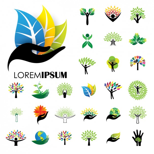 626x626 Nature Logos Collection Vector Free Download