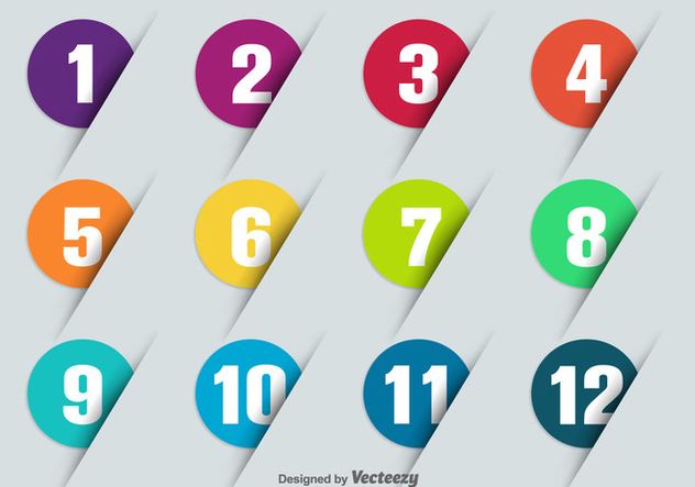 632x443 Vector Bullet Points With Numbers Free Vector Download 370897