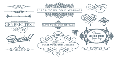 399x199 Free Vector Ornaments And Frames How About Orange