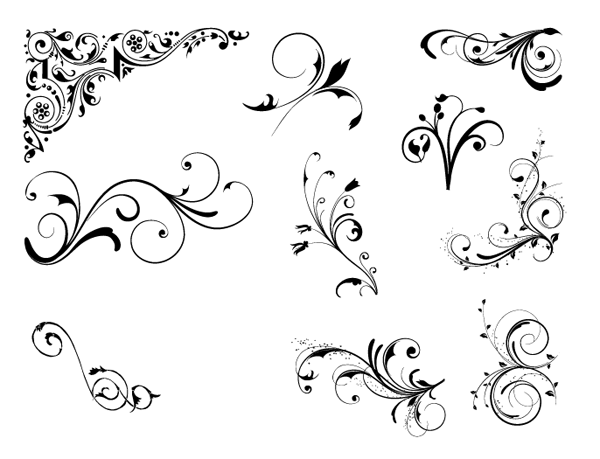600x459 Roundup Of Free Vintage Ornament Amp Floral Vectors