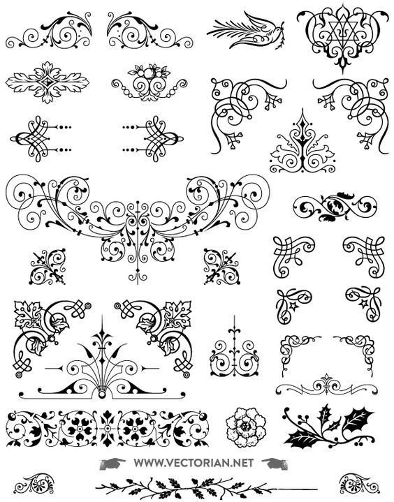 564x719 85 Free Vintage Vector Ornaments Pack In 2018 Crafts