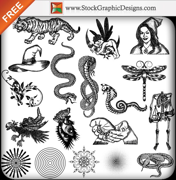 600x613 Free Vector Packs Vector Amp Photoshop Brushes Stock Graphic Designs