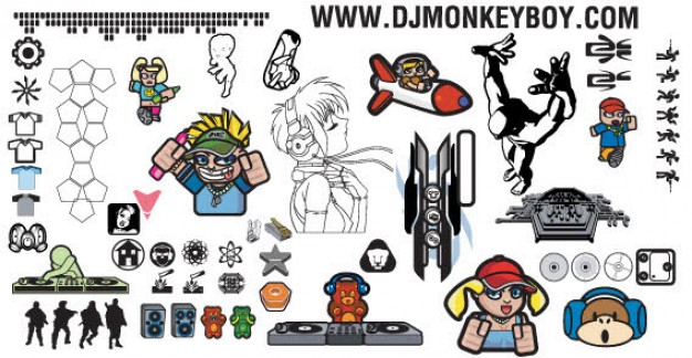 626x324 Mixed Elements Free Vector Pack Vector Free Download