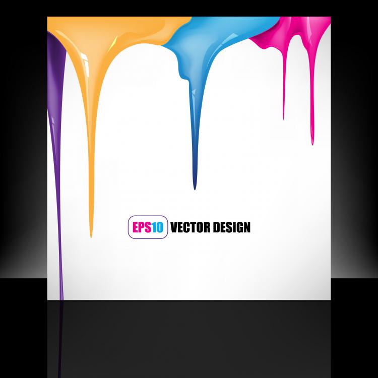 750x750 Paint Drip Marks Background Vector Free Vector 4vector