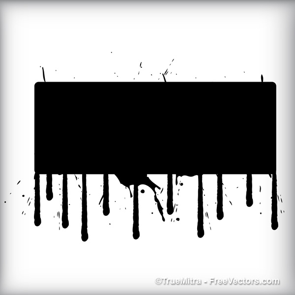 600x600 Dripping Paint Banner Free Vectors Ui Download