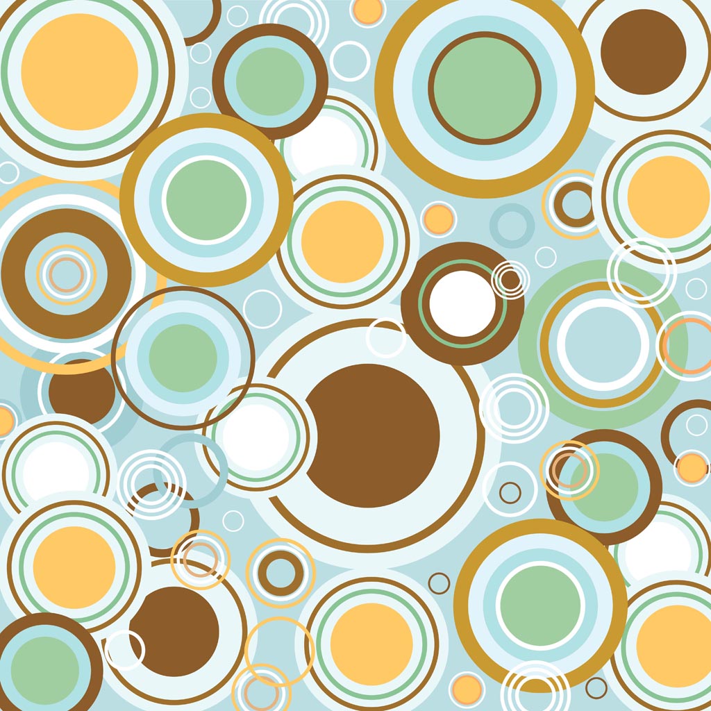 1024x1024 Retro Circles Vector Pattern Free Vectors Ui Download