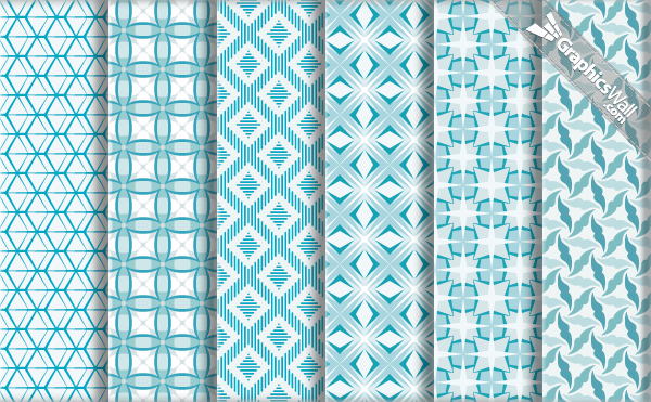 600x371 Geometric Vector Pattern Set 05 Graphicswall