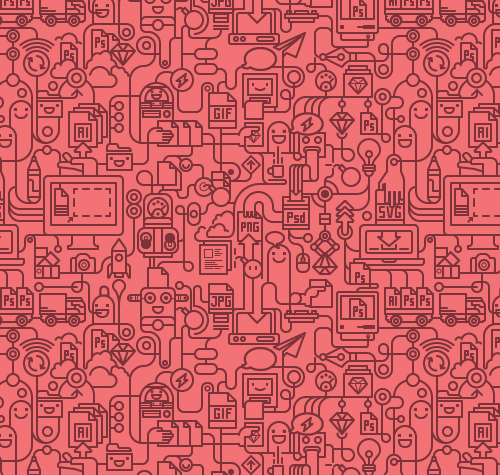 500x475 Pattern Design 35 Seamless Free Vector Patterns Pattern And