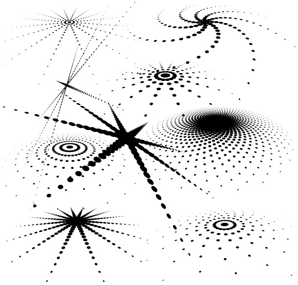 608x581 Abstract Halftone Pattern Illustrator Free Eps Format Free