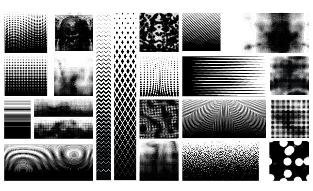 645x395 Halftone Pattern Vector Pack For Adobe Illustrator