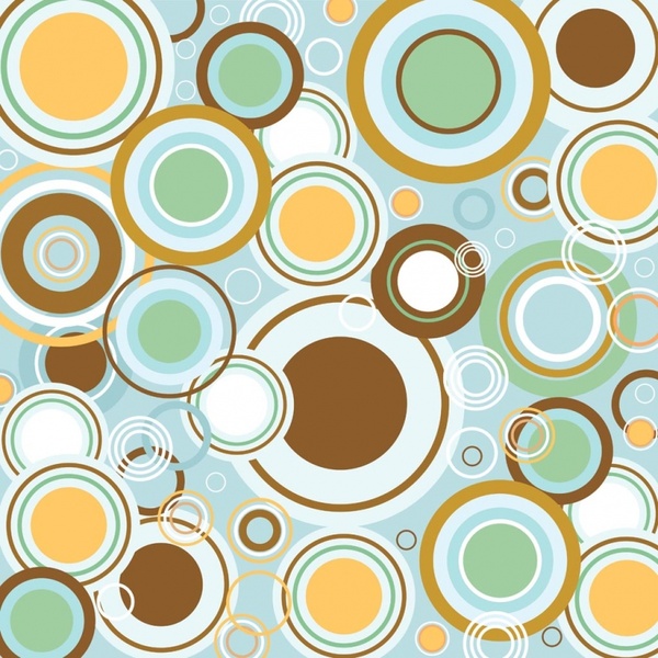 600x600 Retro Circles Vector Pattern Free Vector In Adobe Illustrator Ai