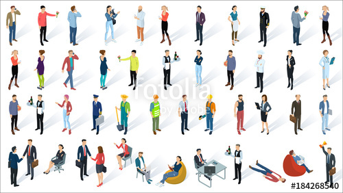 500x282 Isometric 3d Flat Design Vector People Stock Image And Royalty