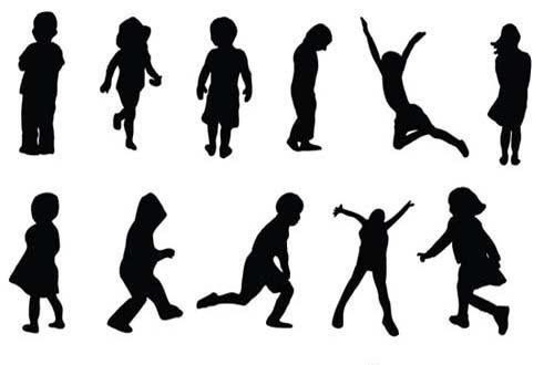 500x330 30 Sets Of Free Vector People Silhouettes For Your Next Design