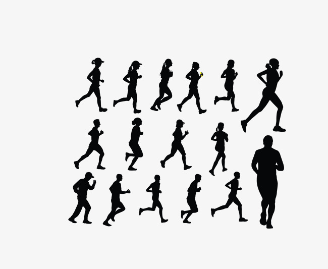 650x533 Vector Black Sports People Silhouette, Sports Clipart, People