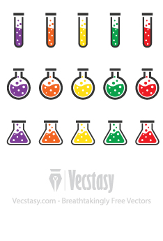 234x345 Free Vector Test Tubes Amp Beakers
