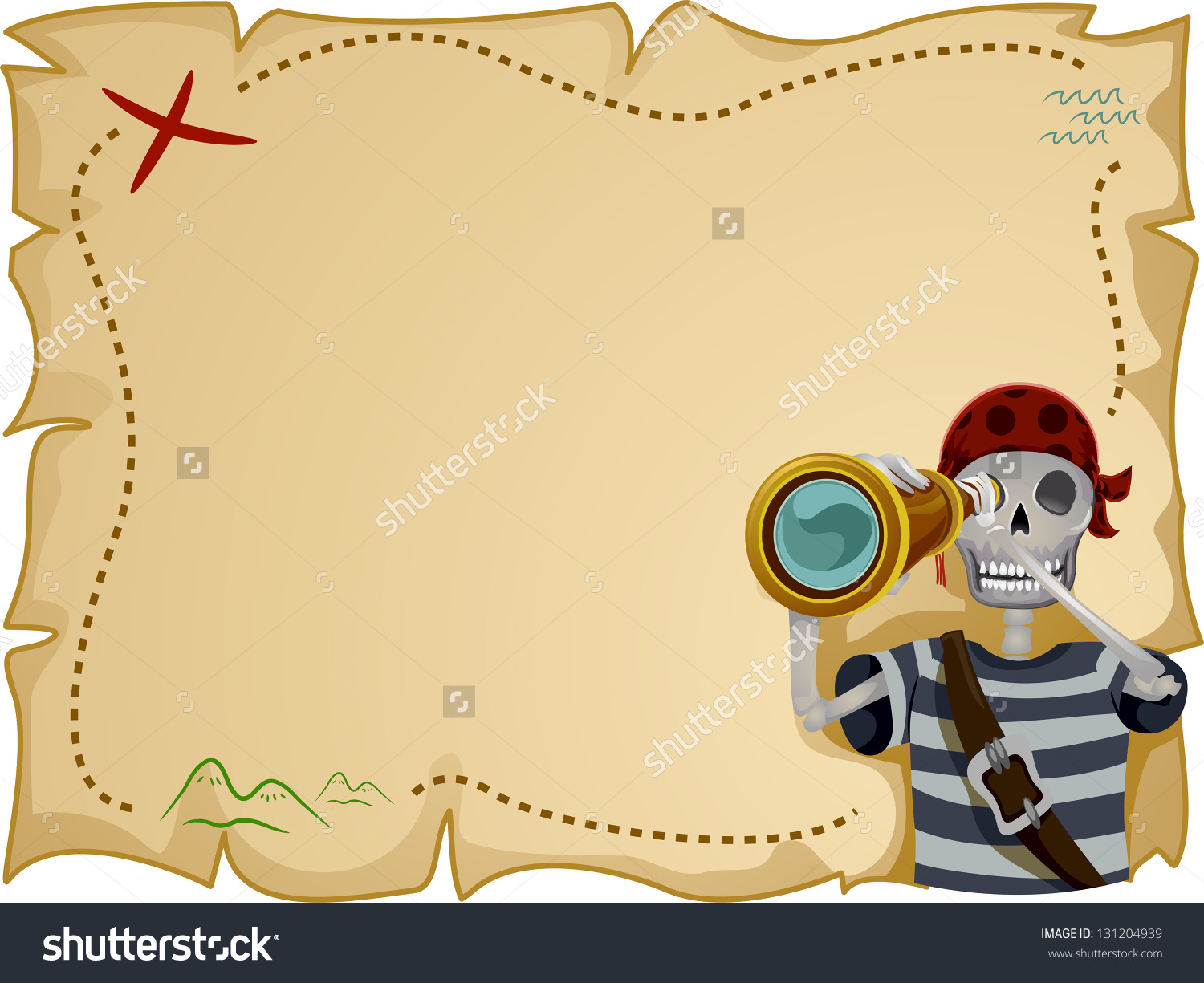 1500x1225 Template Treasure Map Ks1 Pirate