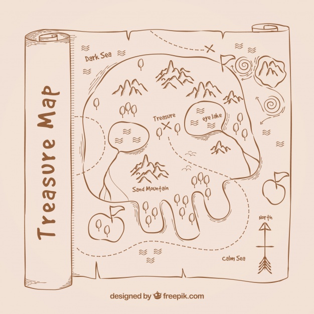 626x626 Treasure Map Background Vector Free Download