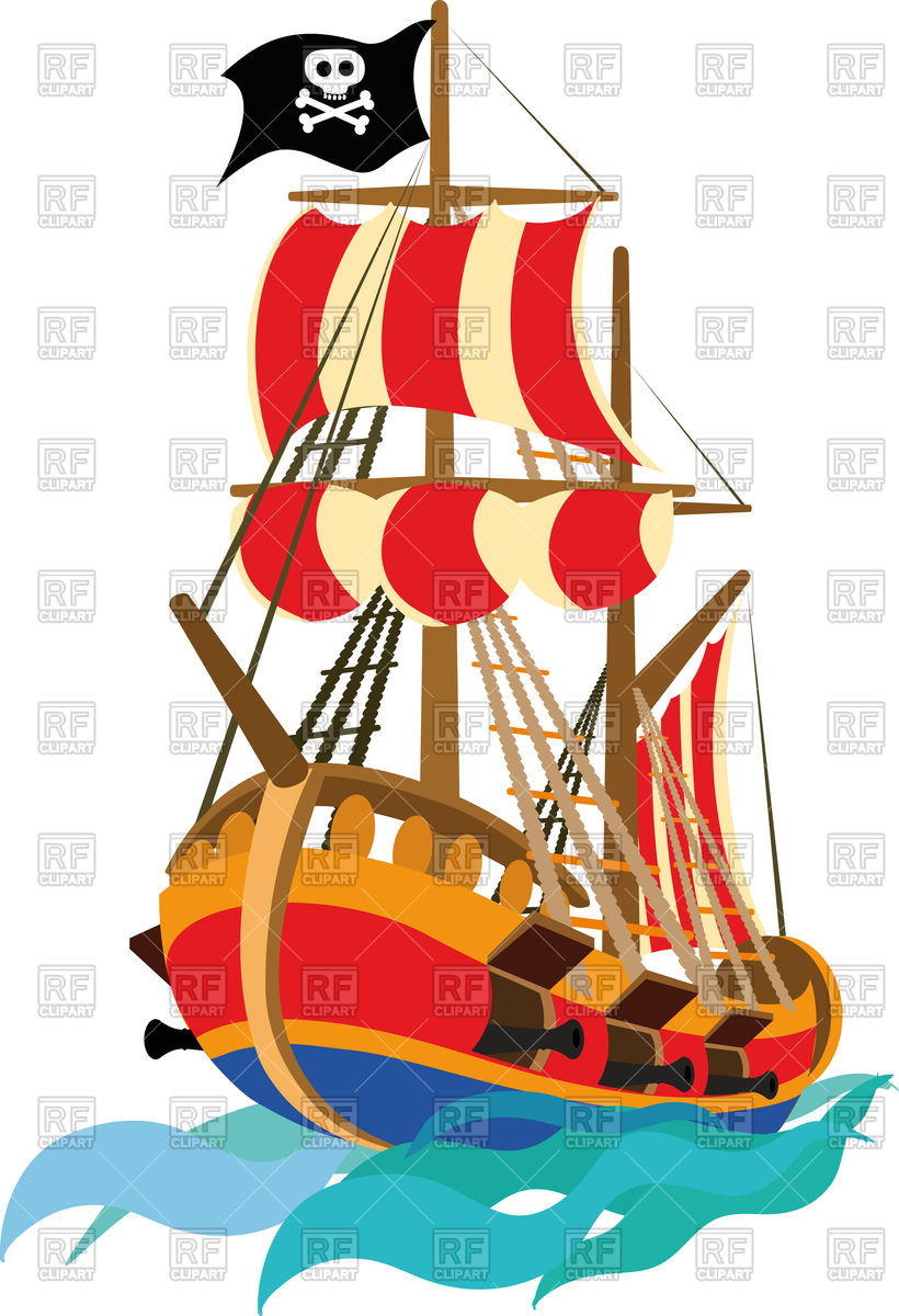 820x1200 Pirate Ship Vector Image Vector Artwork Of Transportation