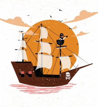336x368 Pirate Ship Vector Free Free Vector Download (736 Free Vector) For