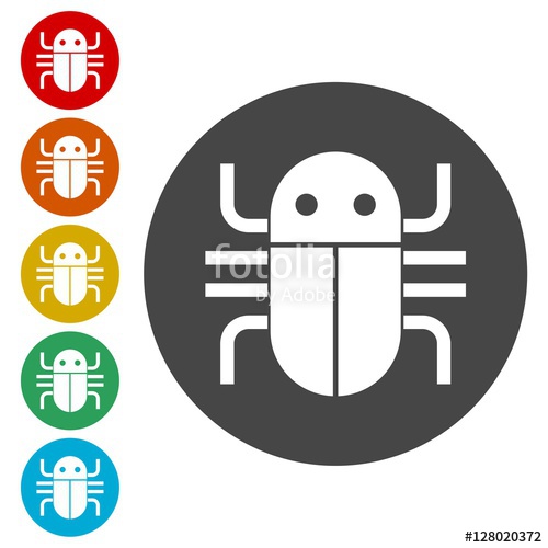 500x500 Software Bug Icon, Program Bug Icon Stock Image And Royalty Free
