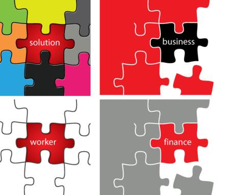 456x383 Free Vector Puzzle Pieces Solution Business Clipart And Vector