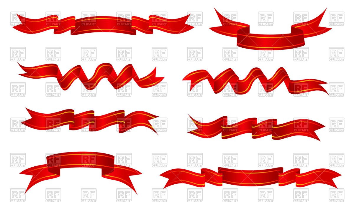 1200x686 Ribbon Banners Set Vector Image Vector Artwork Of Design