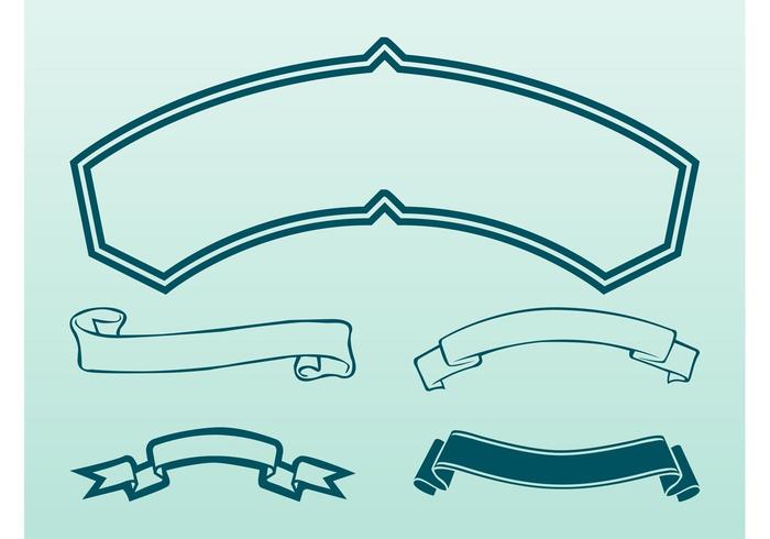 700x490 Vector Ribbon Banners