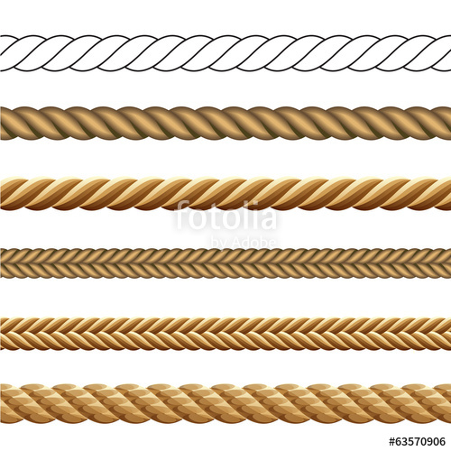 500x500 Set Of Different Styles Of Rope Stock Image And Royalty Free