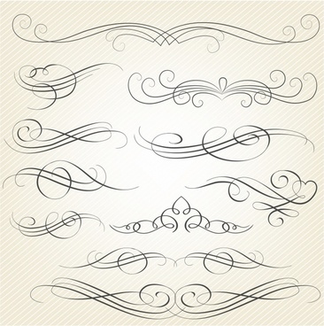 366x368 Calligraphy Swirl Free Vector Download (4,844 Free Vector) For