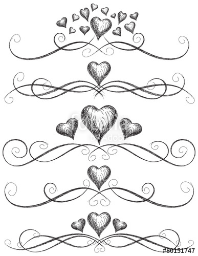 387x500 Heart Scroll Work Stock Image And Royalty Free Vector Files On
