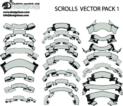 500x434 Scrolls Group With Items