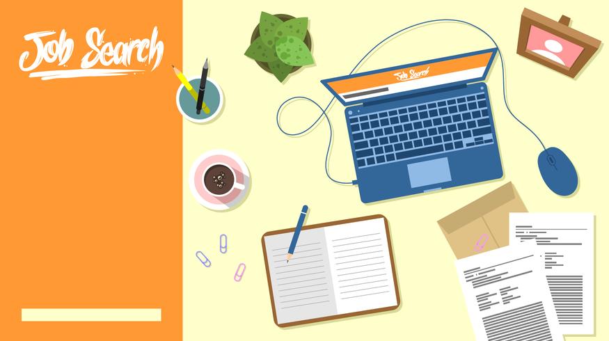 875x490 Job Search Free Vector