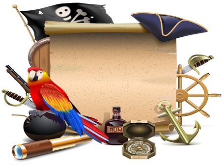 452x336 Pirate Element Vector Set
