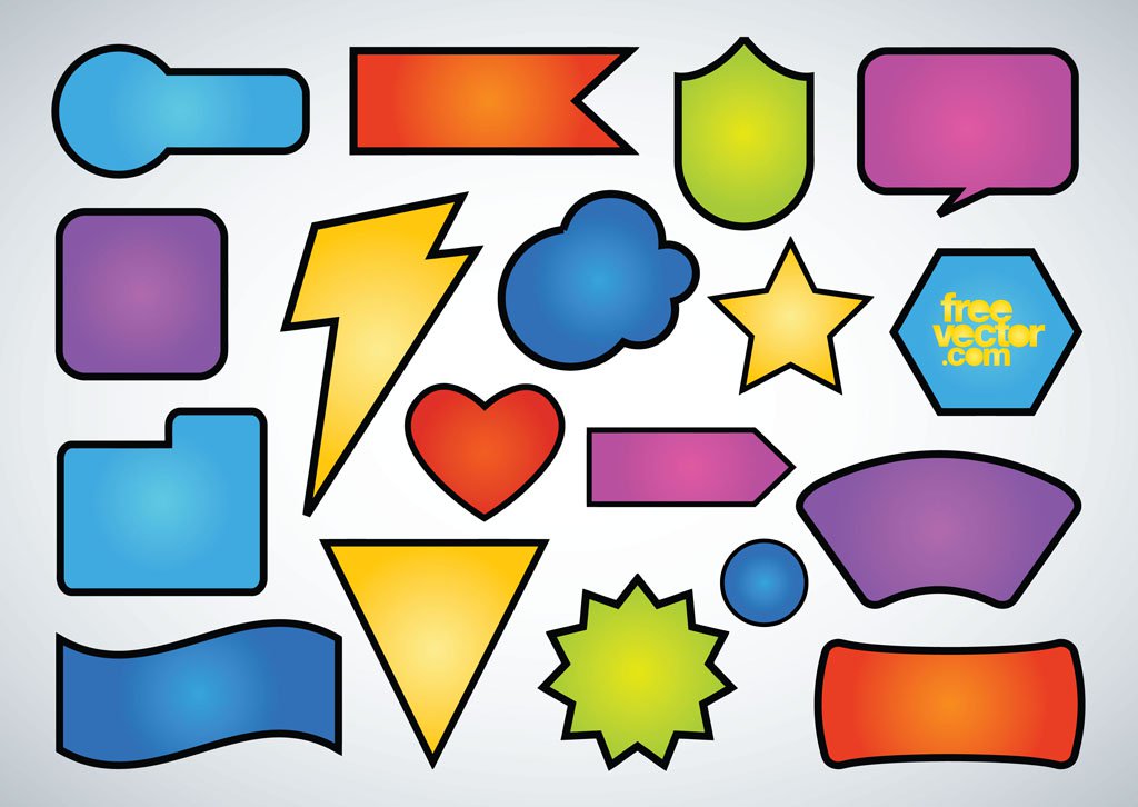 1024x726 Free Vector Shapes Vector Art Amp Graphics