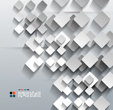374x366 White Geometric Shapes Vector Background 04 Free Download