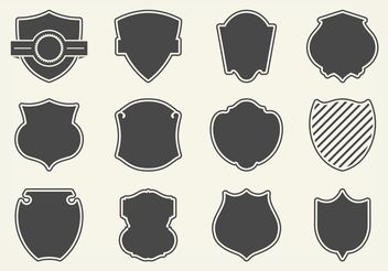 352x246 Shield Shape Vector Set Free Vector Download 160039 Cannypic