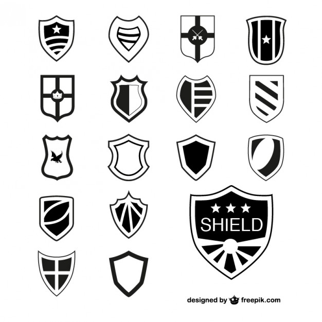 626x626 Shields Free Vector 123freevectors