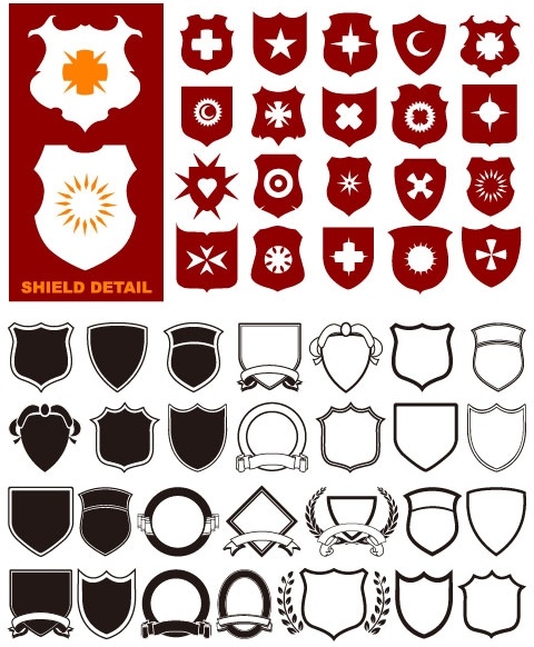 480x582 A Variety Of Shield Shapes Vector Free Vector In Encapsulated