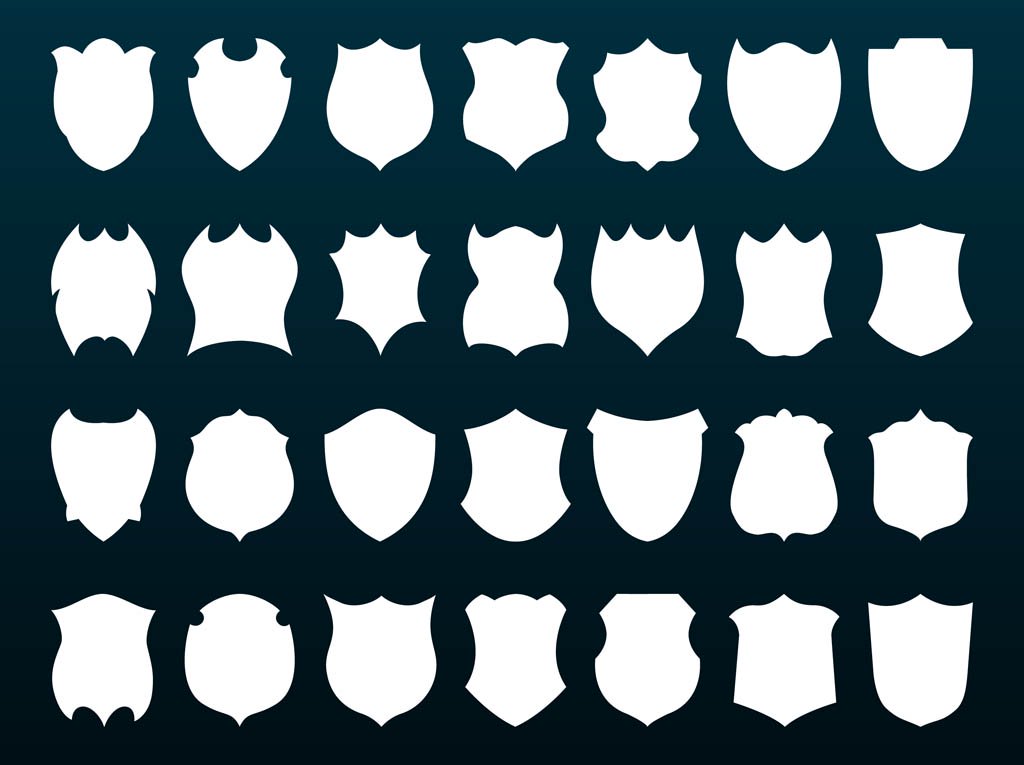 1024x765 Shields Silhouettes Vector Art Amp Graphics