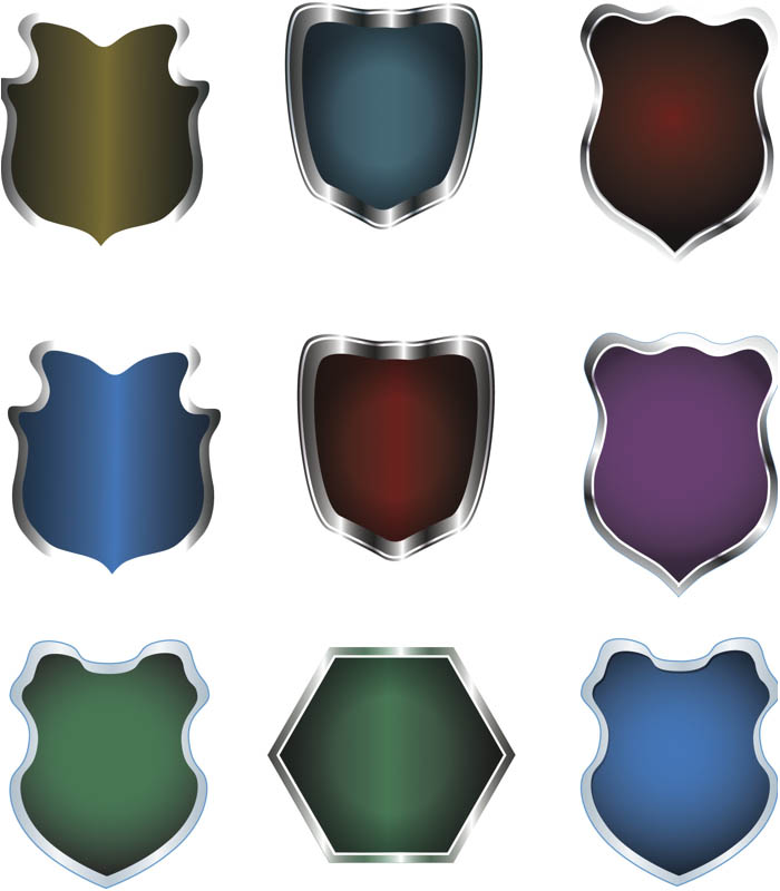 700x800 Shield Badges Templates Vector Vector Graphics Blog