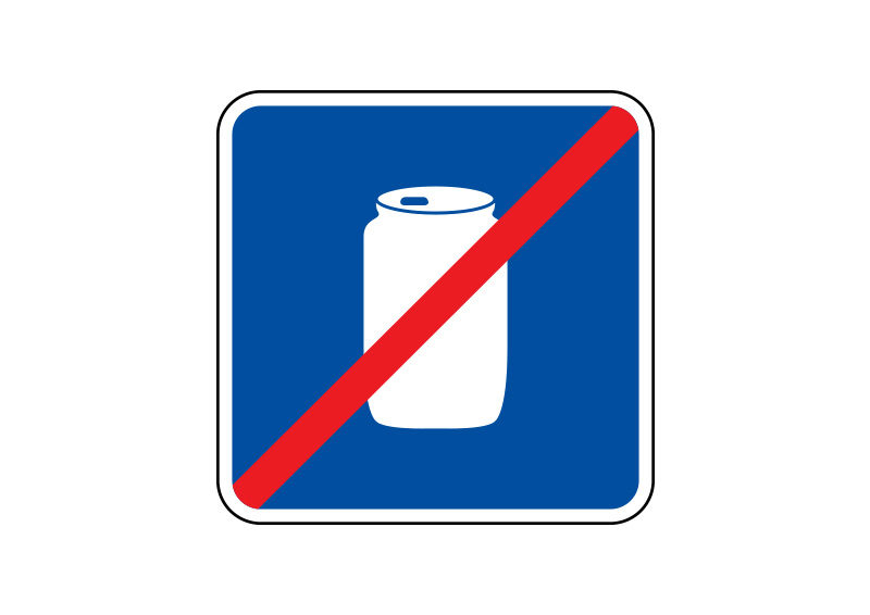 800x566 No Cans Free Vector Sign