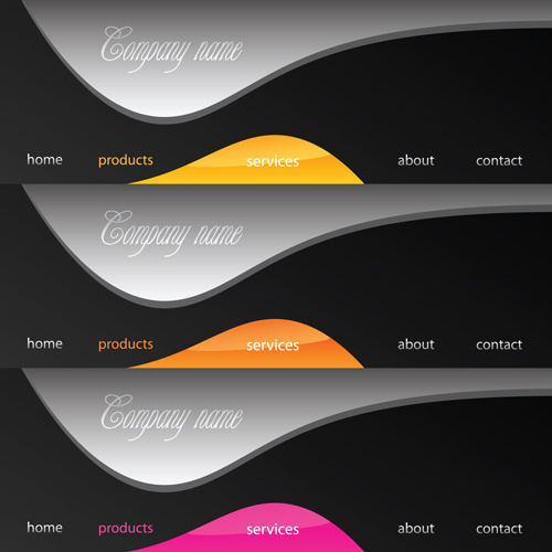 500x500 Web Sites Menu Vectors Set Free Vector In Encapsulated Postscript