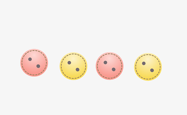 650x400 Vector Pink Yellow Button Smiling Face, Button Vector, Face Vector